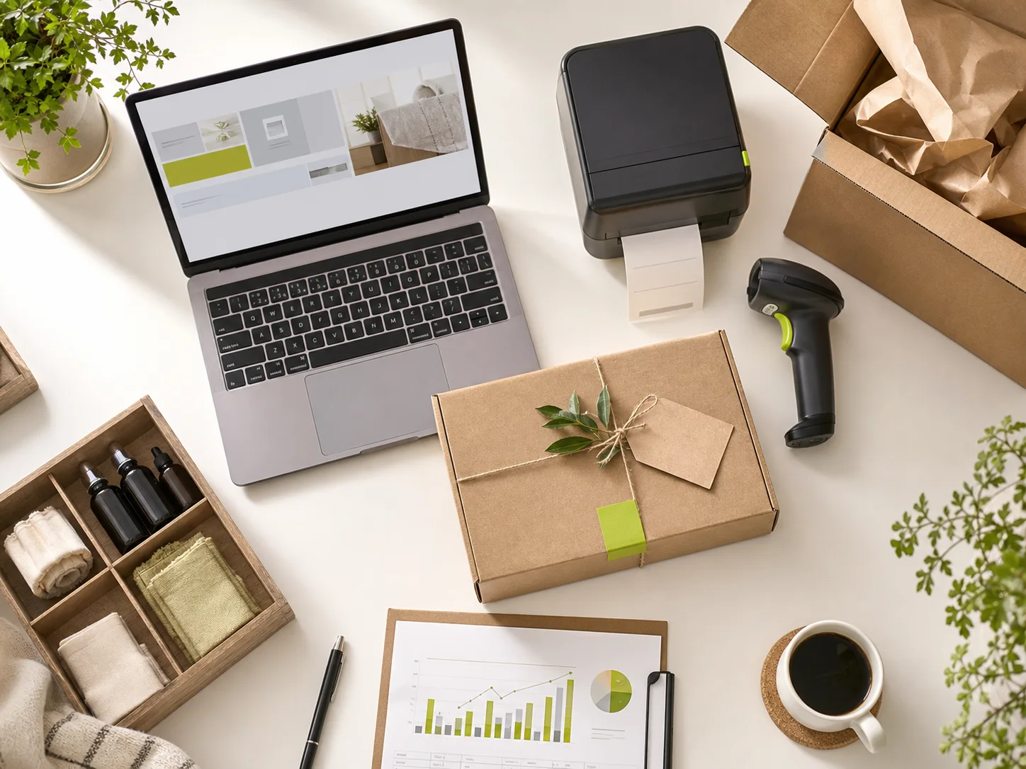 Pracovisko e-shopu prepájajúce produkty, objednávky, sklad a analytiku